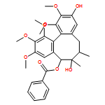 Dibenzo[a,c]cyclooctene-3,7,8-triol, 5,6,7,8-tetrahydro-1,2,10,11,12-pentamethoxy-6,7-dimethyl-, 8-benzoate, (6S,7S,8S)-