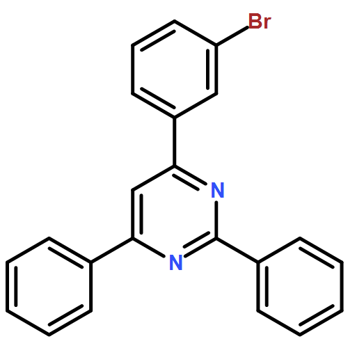 Pyrimidine, 4-(3-bromophenyl)-2,6-diphenyl-