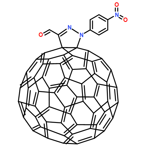 3'-formyl-1'-(4-nitrophenyl)-2-pyrazolino[60]fullerene