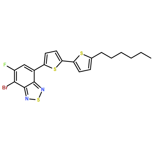 2,1,3-Benzothiadiazole, 4-bromo-5-fluoro-7-(5'-hexyl[2,2'-bithiophen]-5-yl)- 