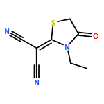 Propanedinitrile, 2-(3-ethyl-4-oxo-2-thiazolidinylidene)-