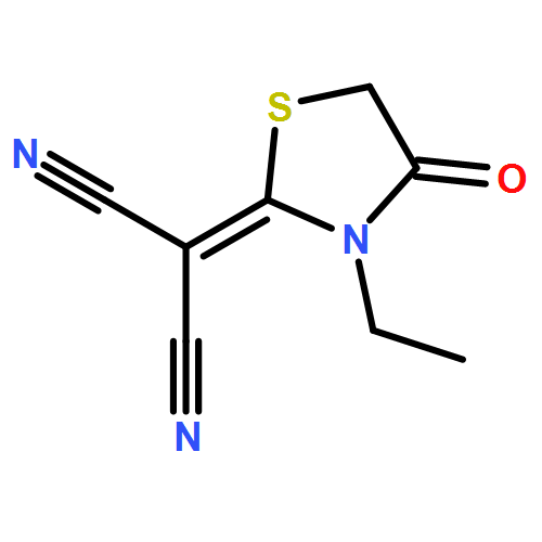 Propanedinitrile, 2-(3-ethyl-4-oxo-2-thiazolidinylidene)-