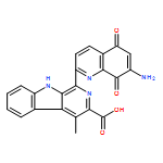 9H-Pyrido[3,4-b]indole-3-carboxylic acid, 1-(7-amino-5,8-dihydro-5,8-dioxo-2-quinolinyl)-4-methyl-