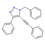 1H-1,2,3-Triazole, 4-phenyl-5-(2-phenylethynyl)-1-(phenylmethyl)-