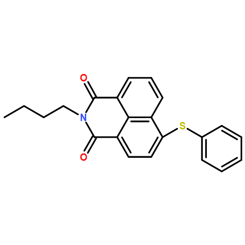 1H-BENZ[DE]ISOQUINOLINE-1,3(2H)-DIONE, 2-BUTYL-6-(PHENYLTHIO)-