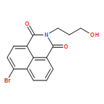 1H-BENZ[DE]ISOQUINOLINE-1,3(2H)-DIONE, 6-BROMO-2-(3-HYDROXYPROPYL)-