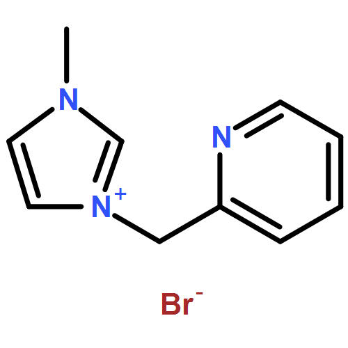 1H-IMIDAZOLIUM, 1-METHYL-3-(2-PYRIDINYLMETHYL)-, BROMIDE