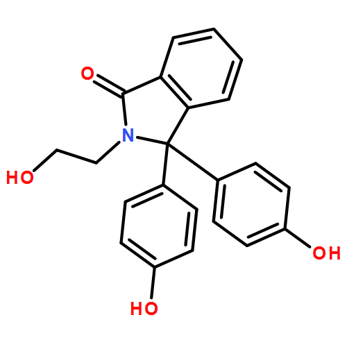 1H-Isoindol-1-one, 2,3-dihydro-2-(2-hydroxyethyl)-3,3-bis(4-hydroxyphenyl)-