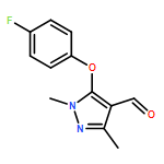 1H-Pyrazole-4-carboxaldehyde, 5-(4-fluorophenoxy)-1,3-dimethyl-