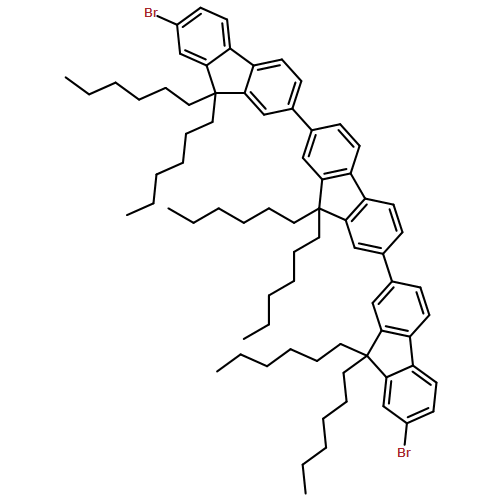 2,2':7',2''-Ter-9H-fluorene, 7,7''-dibromo-9,9,9',9',9'',9''-hexahexyl-