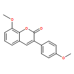 2H-1-BENZOPYRAN-2-ONE, 8-METHOXY-3-(4-METHOXYPHENYL)-