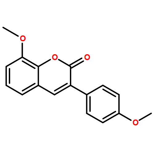 2H-1-BENZOPYRAN-2-ONE, 8-METHOXY-3-(4-METHOXYPHENYL)-