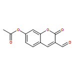 2H-1-BENZOPYRAN-3-CARBOXALDEHYDE, 7-(ACETYLOXY)-2-OXO-