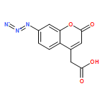 2H-1-BENZOPYRAN-4-ACETIC ACID, 7-AZIDO-2-OXO-