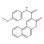 3H-NAPHTHO[2,1-B]PYRAN-2-CARBOXAMIDE, N-(4-METHOXYPHENYL)-3-OXO-