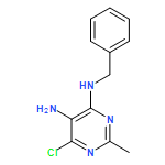 4,5-Pyrimidinediamine, 6-chloro-2-methyl-N4-(phenylmethyl)-