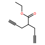 4-Pentynoic acid, 2-(2-propyn-1-yl)-, ethyl ester