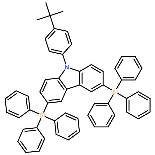 9H-Carbazole, 9-[4-(1,1-dimethylethyl)phenyl]-3,6-bis(triphenylsilyl)-