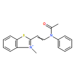 BENZOTHIAZOLIUM, 2-[2-(ACETYLPHENYLAMINO)ETHENYL]-3-METHYL-