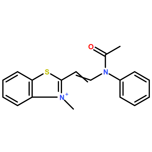 BENZOTHIAZOLIUM, 2-[2-(ACETYLPHENYLAMINO)ETHENYL]-3-METHYL-