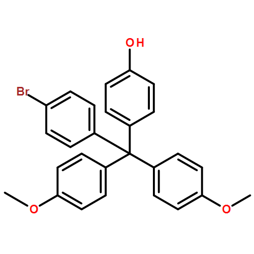 PHENOL, 4-[(4-BROMOPHENYL)BIS(4-METHOXYPHENYL)METHYL]-