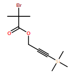 Propanoic acid, 2-bromo-2-methyl-, 3-(trimethylsilyl)-2-propyn-1-yl ester