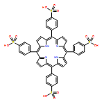 Benzenesulfonic acid, 4,4',4'',4'''-(21H,23H-porphine-5,10,15,20-tetrayl)tetrakis-