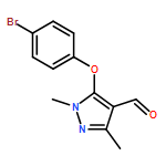 1H-Pyrazole-4-carboxaldehyde, 5-(4-bromophenoxy)-1,3-dimethyl-