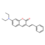 2H-1-Benzopyran-2-one, 7-(diethylamino)-3-(2-phenylethenyl)-