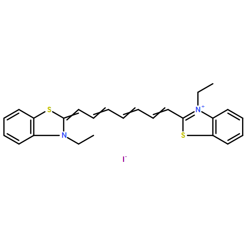 Benzothiazolium,3-ethyl-2-[7-(3-ethyl-2(3H)-benzothiazolylidene)-1,3,5-heptatrien-1-yl]-,iodide (1:1)