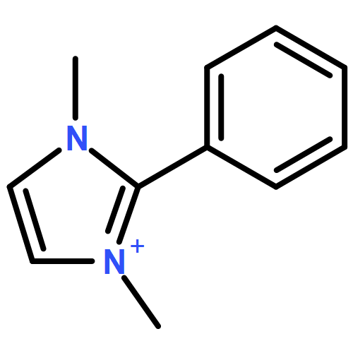 1H-Imidazolium, 1,3-dimethyl-2-phenyl-