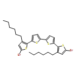 2,2':5',2'':5'',2'''-Quaterthiophene, 5,5'''-dibromo-3,3'''-dihexyl-