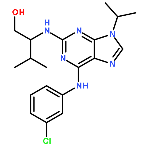 (R)-2-((6-((3-Chlorophenyl)amino)-9-isopropyl-9H-purin-2-yl)amino)-3-methylbutan-1-ol