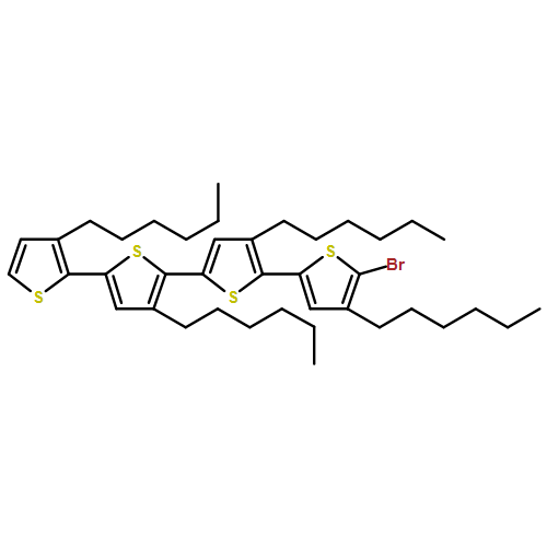 2,2':5',2'':5'',2'''-Quaterthiophene, 5-bromo-3',3'',3''',4-tetrahexyl-