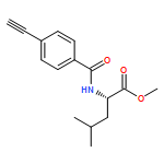 L-Leucine, N-(4-ethynylbenzoyl)-, methyl ester