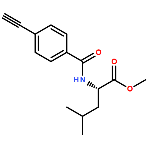 L-Leucine, N-(4-ethynylbenzoyl)-, methyl ester