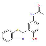 Acetamide, N-[3-(2-benzothiazolyl)-4-hydroxyphenyl]-