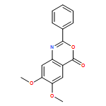 4H-3,1-Benzoxazin-4-one, 6,7-dimethoxy-2-phenyl-