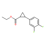 Cyclopropanecarboxylic acid, 2-(3,4-difluorophenyl)-, ethyl ester, (1R,2R)-