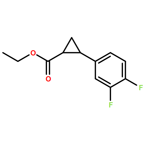 Cyclopropanecarboxylic acid, 2-(3,4-difluorophenyl)-, ethyl ester, (1R,2R)-