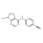 Benzonitrile, 4-[(6,7-dihydro-7-hydroxy-5H-cyclopentapyrimidin-4-yl)amino]-