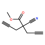 4-Pentynoic acid, 2-cyano-2-(2-propyn-1-yl)-, methyl ester