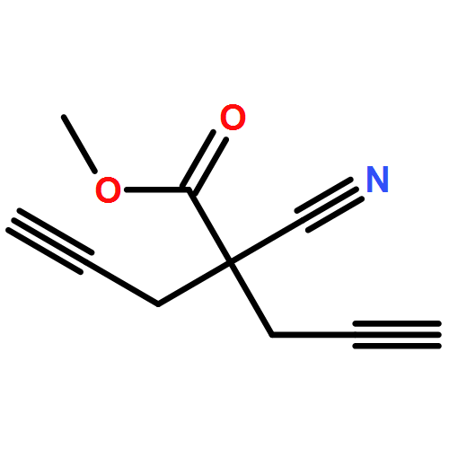 4-Pentynoic acid, 2-cyano-2-(2-propyn-1-yl)-, methyl ester