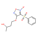 2-Butanol, 4-[[5-oxido-4-(phenylsulfonyl)-1,2,5-oxadiazol-3-yl]oxy]-