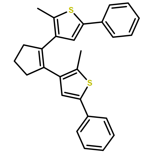 Thiophene, 3,3'-(1-cyclopentene-1,2-diyl)bis[2-methyl-5-phenyl-