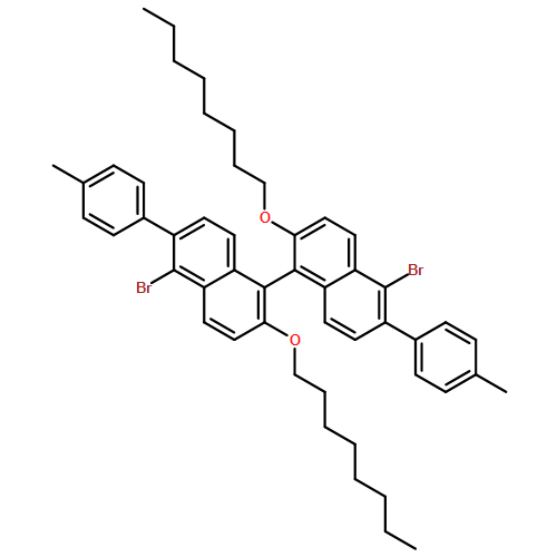 1-BROMO-5-[5-BROMO-6-(4-METHYLPHENYL)-2-OCTOXYNAPHTHALEN-1-YL]-2-(4-METHYLPHENYL)-6-OCTOXYNAPHTHALENE