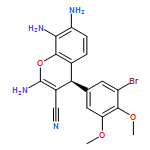 (4R)-2,7,8-TRIAMINO-4-(3-BROMO-4,5-DIMETHOXYPHENYL)-4H-CHROMENE-3-CARBONITRILE