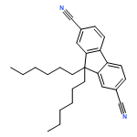 9H-Fluorene-2,7-dicarbonitrile, 9,9-dihexyl-