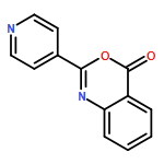 4H-3,1-Benzoxazin-4-one, 2-(4-pyridinyl)-