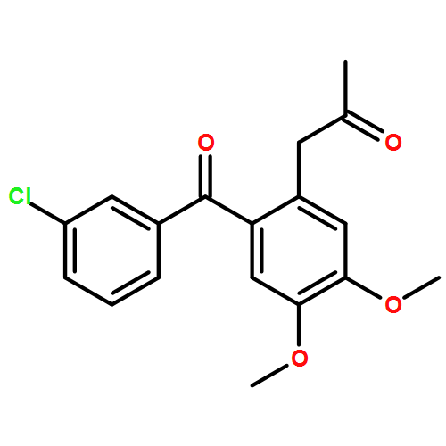 1-[2-(3-CHLOROBENZOYL)-4,5-DIMETHOXYPHENYL]PROPAN-2-ONE